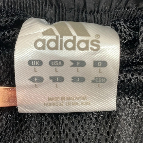 Adidas Vintage Mesh Lined 3 Stripe Track Windbreaker Pants AUZ001 Large - Picture 13 of 16